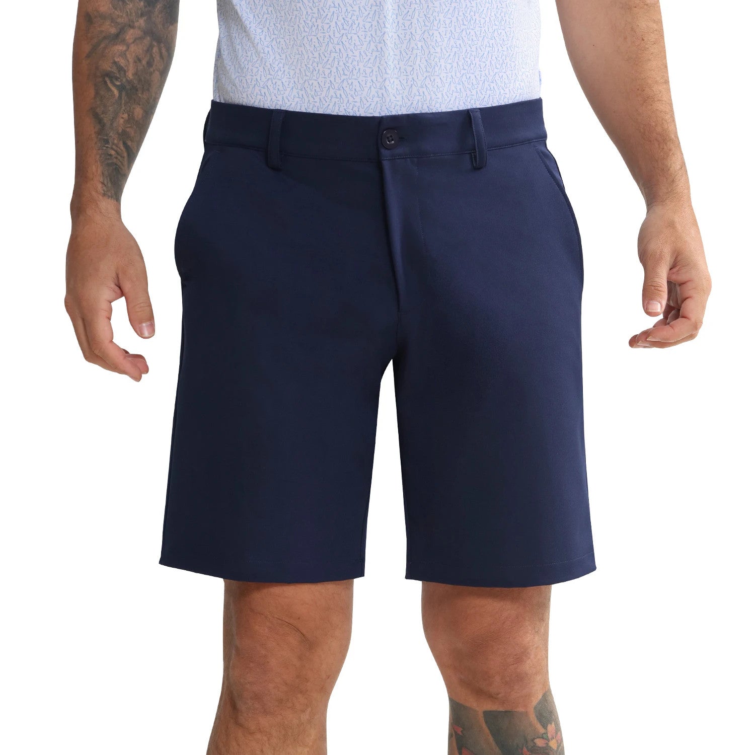 Mens 4 Way Stretch Soft Sports Golf Shorts-4